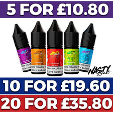 Nasty Nic Salt 10ml E-Liquid Vape Juice | 10mg/20mg Nicotine | Nasty Intense |UK