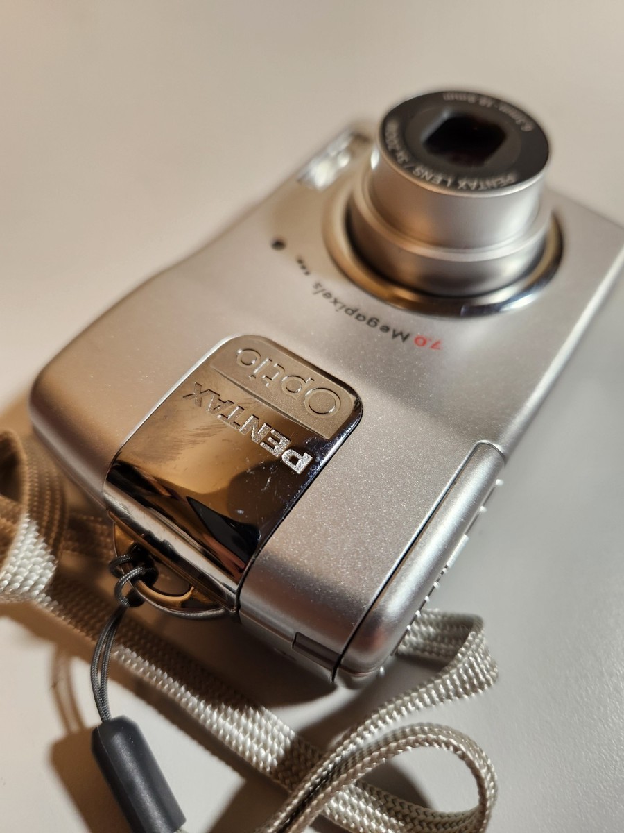 Pentax Optio M20 7.0MP 3x Zoom Digital Camera Digicam Silver Test