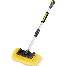 62inch Car Wash Brush with 10 Inch Soft Bristle, On/Off Switch for Car Truck Boa