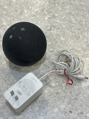 Amazon Echo Dot 4th Gen Smart Speaker Alexa B7W64E Black w/ Adapter