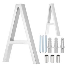 Letter A Floating House Numbers 5 Inch Zinc Alloy Address Number with Nails