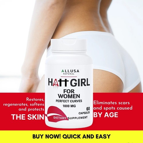 HALLGIRL 1000 mg Aguaje Capsules, Perfect Curves Bigger Butt Big Chest - 60 Caps - Picture 10 of 11