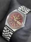 vintage Seiko 5 Refurbished Day/Date Men's Japan Made Wrist Watch