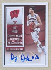 Duje Dukan 2015-16 Panini Contenders Draft Picks Auto SP Card🏀Badgers🏀KINGS🏀