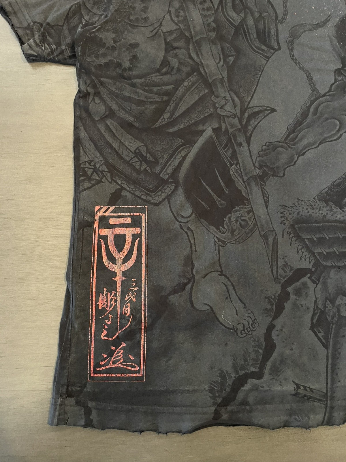 Affliction Heroes & Demons By Horiyoshi III AOP Vintage Y2K T-shirt size L image 7