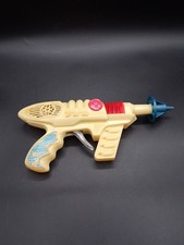 Vintage Space Pilot Jet Ray Toy Friction Sparkle Gun Pistol Needs New Flint