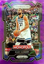 2023-24 Panini Prizm Rudy Gobert #54 Purple Prizm