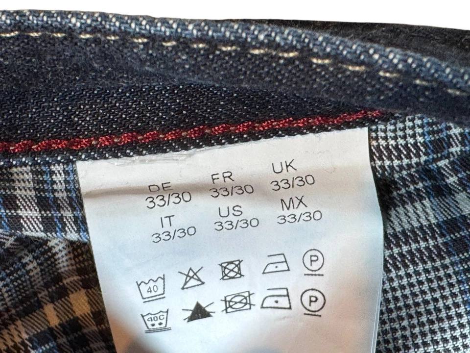 Hugo Boss Jeans Mens 33x30 Blue Denim Dark Wash Straight Leg Casual Workwear - Image 4 of 4