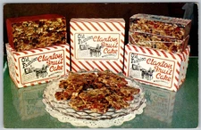 Vtg Postcard Claxton Bakery Old Fashioned Fruit Cake Claxton, GA 1960s
