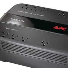 APC Back-UPS 650VA 390W UPS 8-Outlet Surge Protector Battery Backup BE650G1