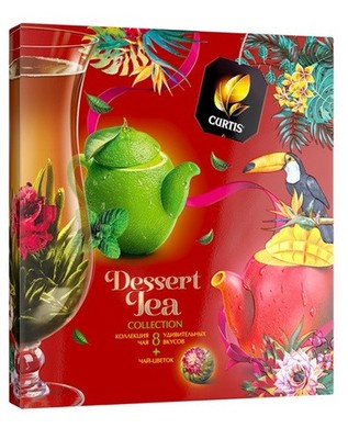 Curtis Dessert Collection & Bloossom TEA Green & Black 8 Flavors 40 sachet Gift