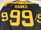 ADAM BANKS MIGHTY DUCKS Pull Over Hockey Jersey XL  Silk SCREENED — photo 3