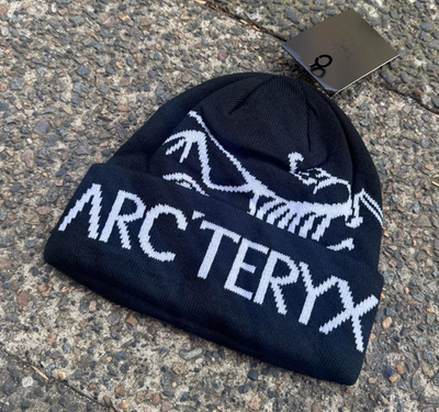 Arc'teryx Bird Word Toque – Black Void Wool Beanie Winter Outdoor