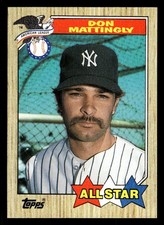 1987 Topps #606b Don Mattingly New York Yankees