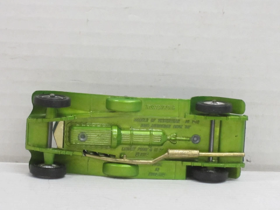 Mercedes-Benz SS 1928 in grünmetallic ohne Box Matchbox Yesteryear Y-18 1:43 - Bild 4 von 4
