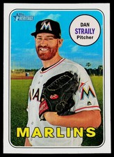 2018 Topps Heritage Short Print #431 Dan Straily , Near Mint or Better (HUCK'S)