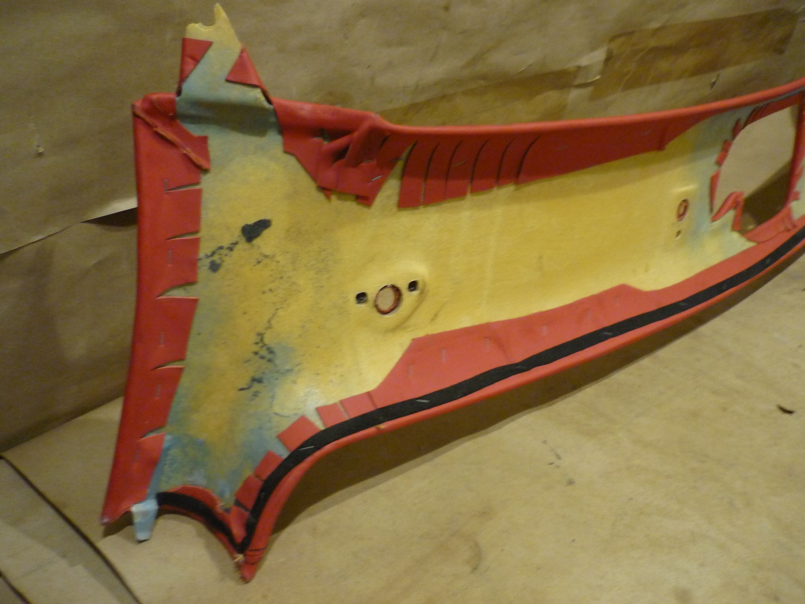 Ferrari 360 Modena- Upper Front Interior Windshield Trim -RED  - P/N 65867101