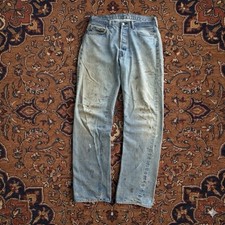 Vintage Levi's 501 Redline Selvedge Button 524 Made in USA 80s W36 L33 Indigo