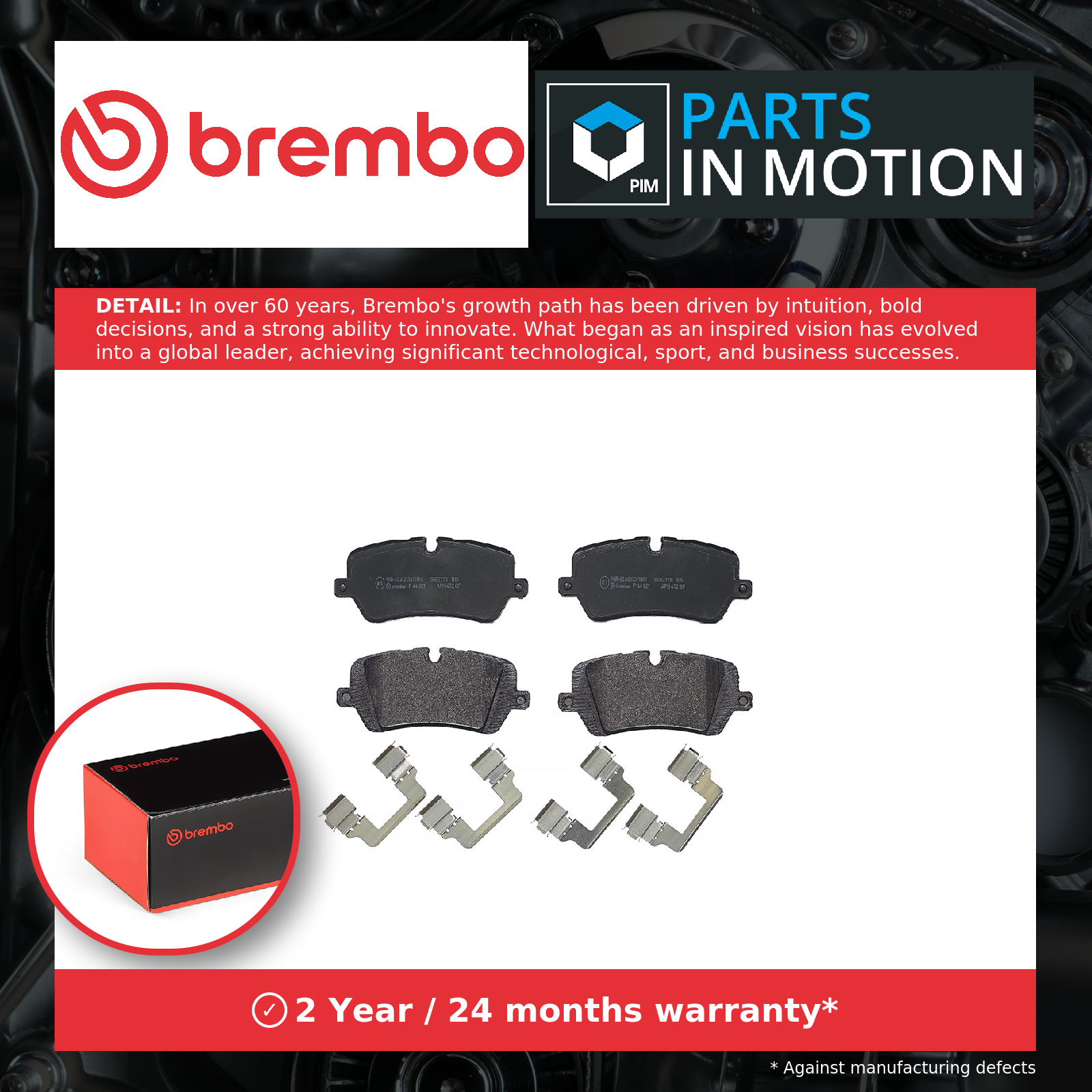 Brembo P44021 Prime Brake Pad Set - Image 6