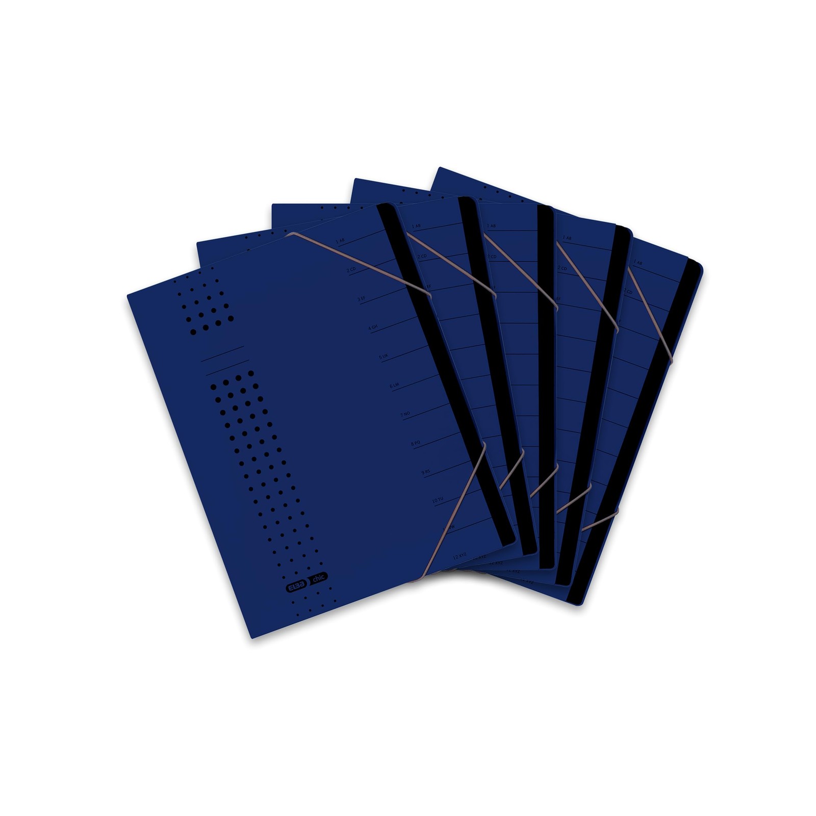 Elba Chic 42496AZ Folder Recycled Card 450 gm Pack of 12 Compartments with Bl 17890₽