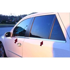 Fensterleisten Zierleisten f&uuml;r Mercedes ML W164 2005-2011 Edelstahl Chrom 4tlg
