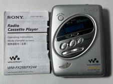 Sony Walkman WM-FX244 MEGA BASS AM/FM Radio Cassette Player New Belt 
