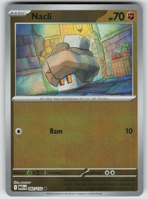 Nacli Reverse Holo 082/132 Common Mega Evolution Pokemon NM