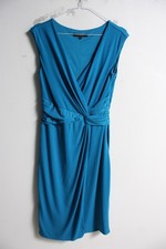Coast Womens Wrap Style Occassion Dress - Blue - Size 12 (D66)