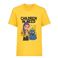Kids Boys Girls Children In Need 2025 T-Shirt Pudsey School Music Theme Tee Top