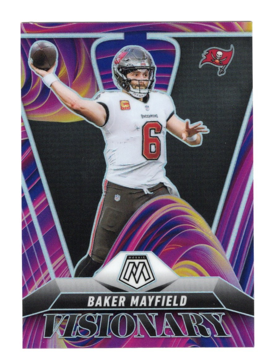 2025 Panini Mosaic Baker Mayfield Visionary Prizm Case Hit #23