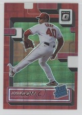 2022 Panini Donruss Optic Red Pandora Prizm 68/99 Josiah Gray Rookie RC
