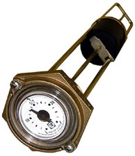 Rochester 8280 Series "Marine" Flat Dial Vertical Fuel or Water Level Gauge 20"