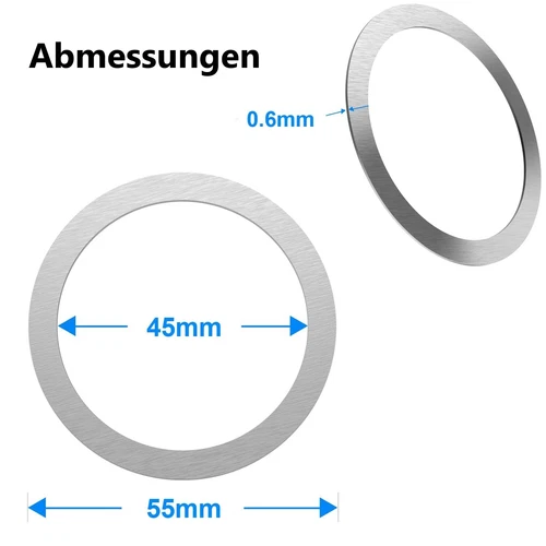 2/5xMagsafe Metallring Magnetisch induktives Laden Ladegerät Zubehör Ring Metall - Bild 3 von 11