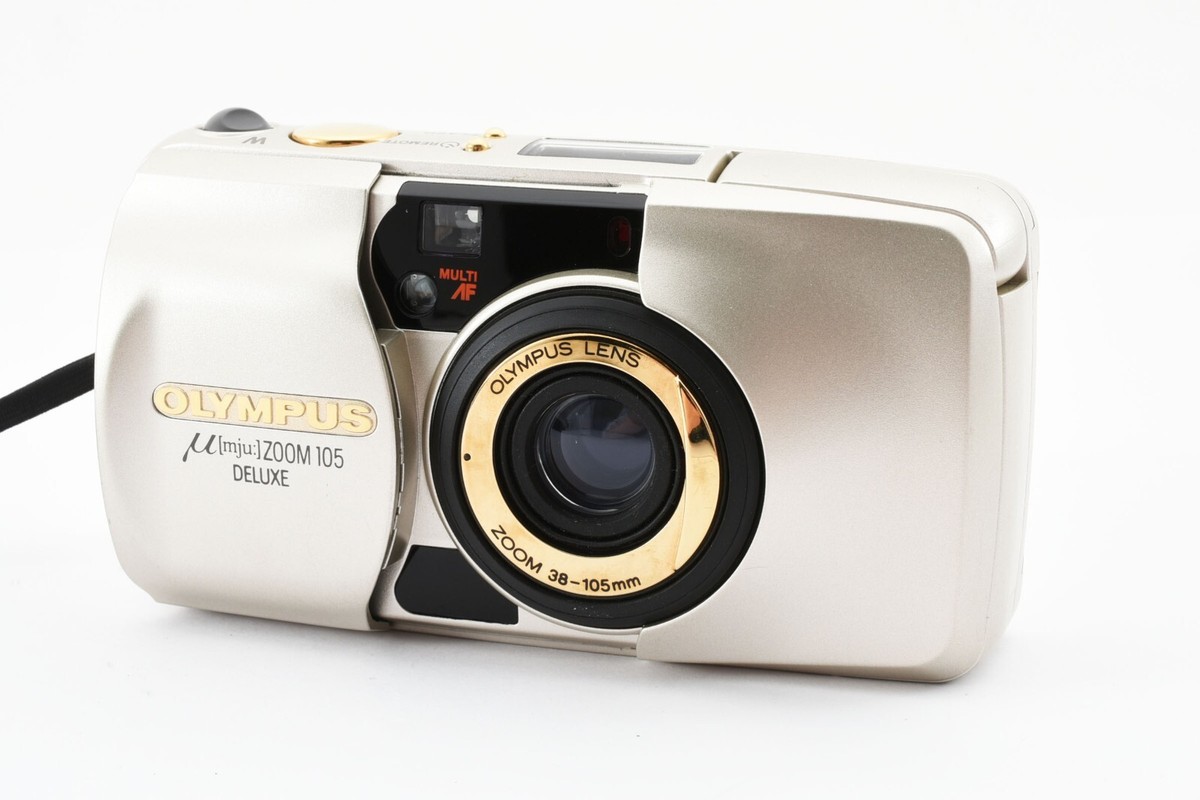 OLYMPUS μ [ mju: ]Zoom 105Deluxe フィルムカメラ OLYMPUS μ mju ZOOM 105 DELUXE ミュー 付属品充実 コンパクト
