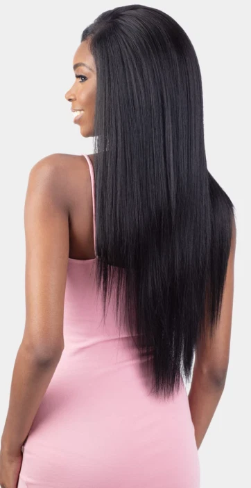 Peluca frontal de encaje modelo modelo como nueva 13x4 HD - color 2 (menta) pre-arrancada, Foto 2 de 3