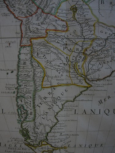 America de Sur Meridionale Südamerika Orig Kupferstichkarte Sanson 1669 - Picture 4 of 6