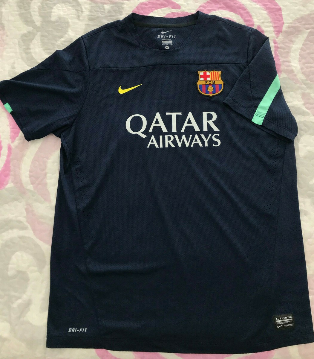 FC Barcelona シャツ XL Shirt FC Barcelona FCB shirt XL, Green line Messi training
