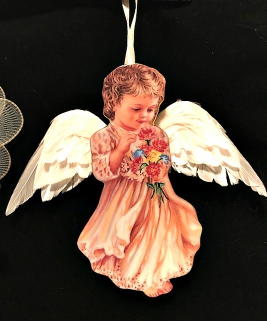 Heavens Little Angels Christmas Ornaments 3 Porcelain Bradford Editions