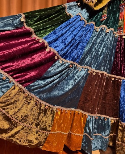 Afghanisches langes Valvet Kochi Nikkah Kleid für Damen. Afghanisches Party- und Hochzeitskleid - Bild 3 von 4