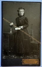 orig. CDV Foto Fotografie Bild alt Kind Kinder Mode um 1910 Mädchen Hannover
