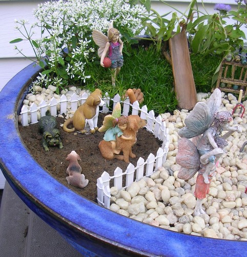 Miniature Dollhouse FAIRY GARDEN ~ Ready for a Ride Girl with Dog ~ NEW Miniature Dollhouse FAIRY GARDEN ~ Ready for a Ride Girl with Dog ~ NEW