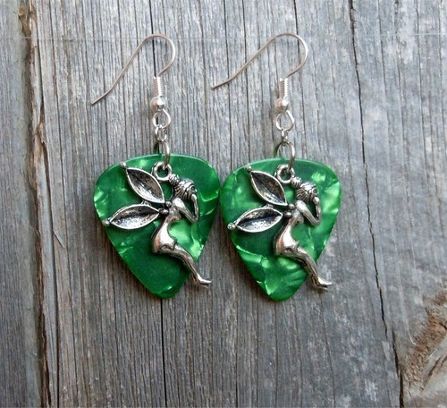 Tinkerbell Charm Gitarre Plektrum Ohrringe - Wählen Sie Ihre Farbe - Bild 6 von 19