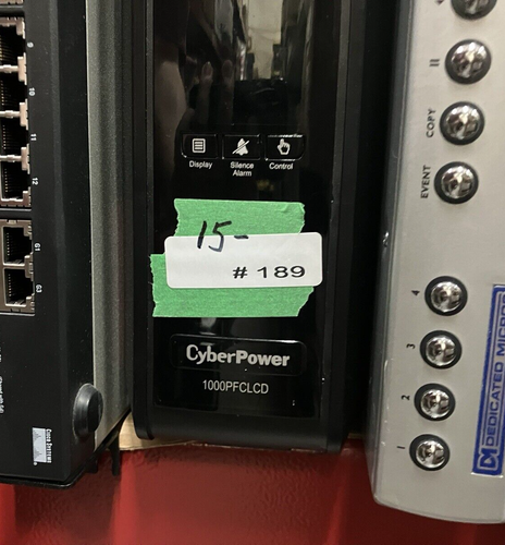 CyberPower 1000PFCLCD 1000VA / 600W Sine Wave AVR UPS 10 Outlets *Tested* ~ - Picture 8 of 8