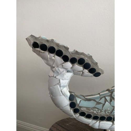 The French Art of Mosaic ~ Embellished Whale Statue ~ Coastal Decor ~ - Picture 16 of 16