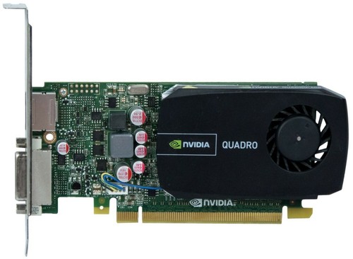 Graphic Card 4K Nvidia Quadro K600 1GB Gpu Pcie x16 Hdcp DP1.2 Cuda Opengl - Picture 1 of 2