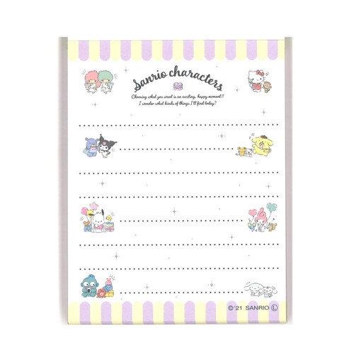 Sanrio Mini Block Notepad Small Size Memo Pad Paper 2design 100sheets Stationary - Picture 86 of 91