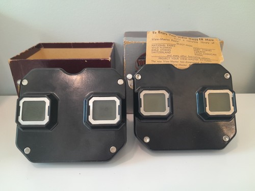 Sawyer's Viewmaster Lot: Junior Projector, 2 Viewmasters, 86 Reels 40s-50s Vtg - Picture 6 of 18