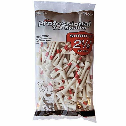 Pride Professional Tee System, 2-1/8 Inch Shortee Golf Tees - 120 Count Bag (...