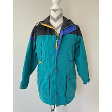 Nordica Womens Ski Jacket Parka Size 12 Large Vintage 90s Snowboard Full Zip