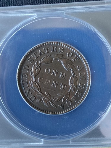 1833 Coronet Head Large Cent XF40 Dtls ANACS M289 - Picture 4 of 4
